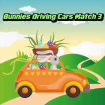 Gra Bunnies Driving Cars Match 3