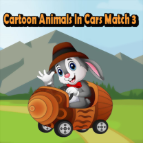 Gra Cartoon Animals In Cars Match 3