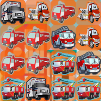 Gra Emergency Trucks Match 3