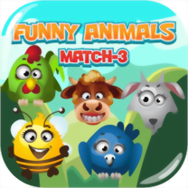 Gra Funny Animals Match 3