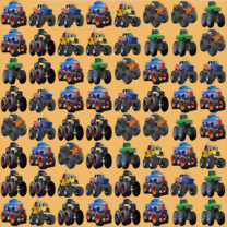 Gra Monsters Trucks Match 3